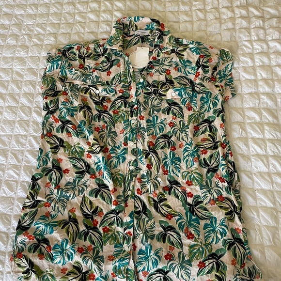 Lost + Wander seaside escape tropical cover up midi dress - Picture 4 of 9